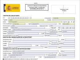 NIE Number Application Form in English - MY NIE NUMBER SPAIN