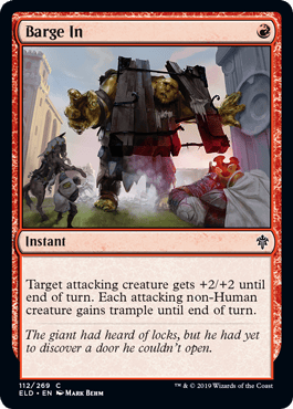 Barge In Throne of Eldraine Draft Guide MTG Arena