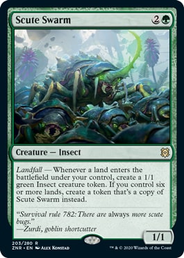 Scute Swarm Top 10 Best Zendikar Rising Commander Cards