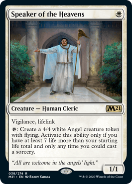 Speaker of the Heavens new core set 2021 decklists