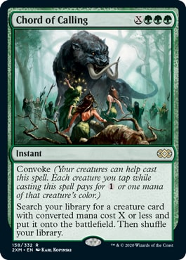 Chord of Calling Mono Green Commander Deck