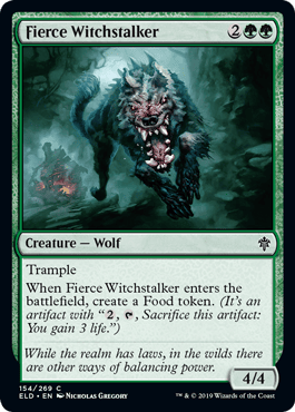 Fierce Witchstalker Best Common Throne of Eldraine