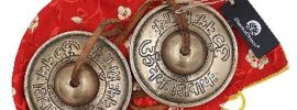 Dharma Objects Tibetan Premium Quality Om Nama Shivaya Tingsha Cymbals