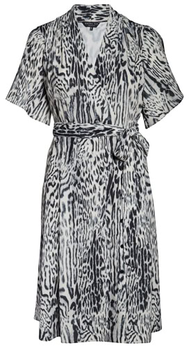 Rachel Roy Collection robe portefeuille à imprimé animal | 40plusstyle.com
