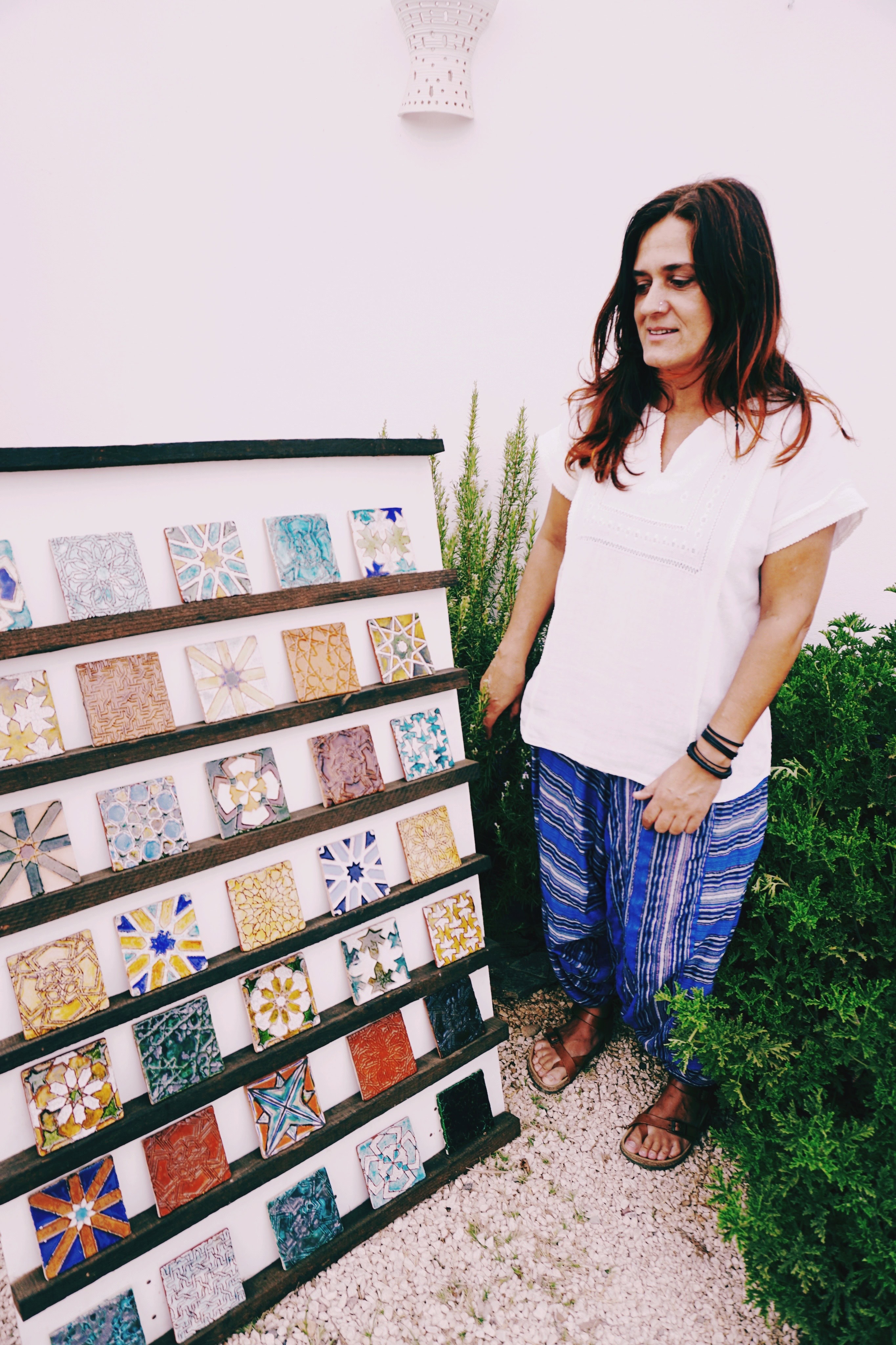 Rita Silvério Morais - a Portuguese artist with her work of intricately detailed Azulejos