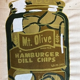 Artist Spotlight: Claire Kiester's Pickle Screen prints - Ink on muslin