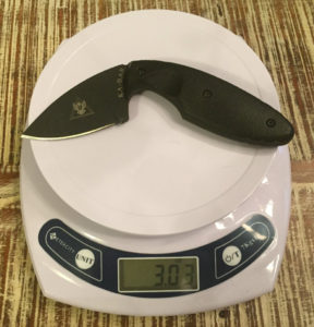 KA-BAR TDI law enforcement knife weight