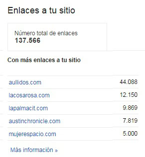 enlaces a tu sitio seo
