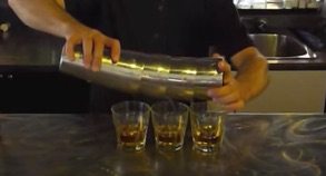 pouring multiple shots