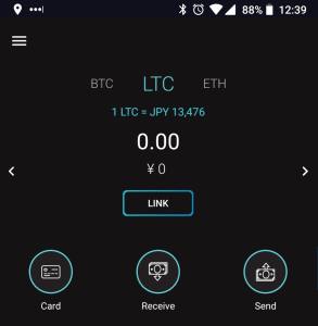 TenXのウォレットにBTC、LTC、ETHが追加