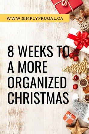 Not only do I want a more organized Christmas season of my own, I'm hoping I can help you as well! Introducing... the 8 Weeks to a More Organized Christmas series!