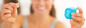 flossing your teeth