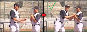 Strong Hand Stance kids baseball hand position
