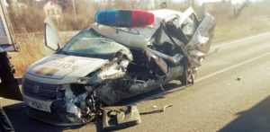 Polițist din Teleorman aflat în misiune, rănit grav într-un accident de circulație pe DN 6