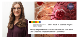 Picture collage honoring Andrea Hunn for her project in Swiss Youth in Science