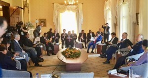 President Jokowi attends Special ASEAN-Australia Summit Retreat at Admiralty House, Kirribilli, Sunday (18/3). (Photo by: BPMI).
