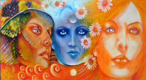 Dionysus, Hypnos, Dreaming Spirit original oil painting.