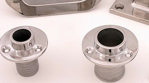 transom exhaust and other custom wholesale marine hardware