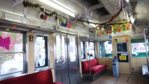 富士市 岳南電車 各駅停車と夜景列車