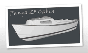 Panga 25 Cabin Boat Plans (PG25C)