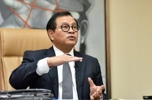 Pramono Anung in an interview prior to the 73rd Indonesian Independence Day, at Building III of Ministry of State Secretariat, Jakarta, on Thursday (16/8). (Photo by: Rahmat/Public Relations).