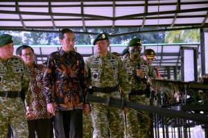 President Jokowi visited the Headquarters of Kostrad, Cilodong, Depok City, West Java Province, on Wednesday (16/11) morning (Picture: Public Relations Office/Oji)