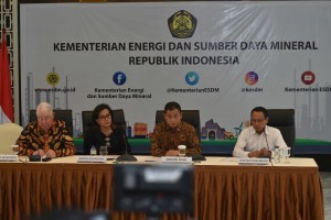 Press conference of Government and PT Freeport Indonesia Negotiation Team, at Ministry of Energy and Mineral Resources, Jakarta, on Tuesday (29/8)