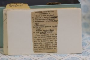 Oyster spaghetti casserole