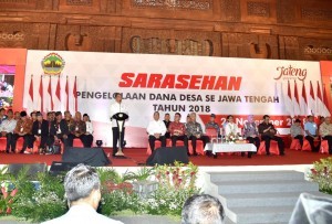 President Jokowi on the 2018 Village Fund Management Workshop in Central Java at the Development and Promotion Center Building (PRPP), Semarang, Thursday (22/11). (Photo by: BPMI)