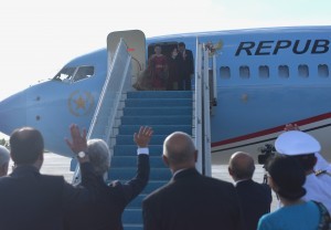 President Jokowi and First Lady Iriana Jokowi leave Ankara, Turkey, to Hamburg, Germany, on Thursday (6/7) afternoon local time (Photo: PR/Rahmat)