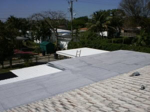 insulated Flat Roof in Miami Springs Flat Roof in Miami Springs Complete