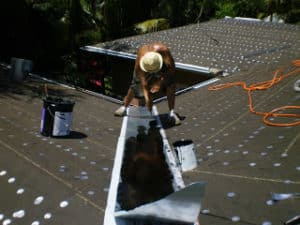 Tile Roof Valley Detail in Miami Tile roof valley construction in Miami by Roofer Mike Inc