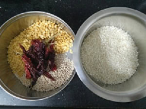 Ingredients for Adai Dosa