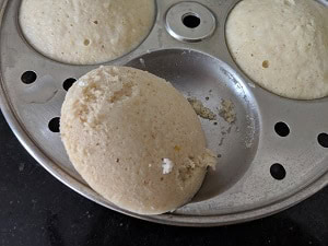 Proso Millet Idli is ready to eat