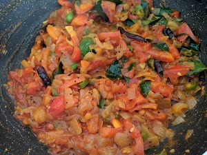 Onion tomato Mixture