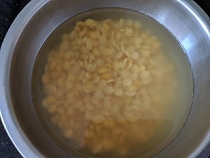 Soaked lentils