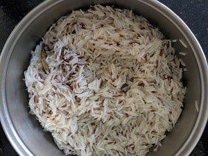 Jeera Rice in Pressure Cooker