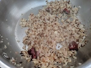 Onion and garlic sauteed in oil