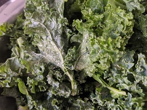 Seasoning the kale