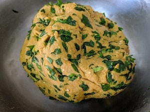 Methi thepla dough is ready