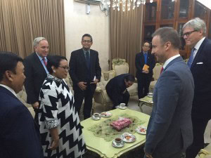 Indonesian Minister of Foreign Affairs Retno Marsudi meets Ambassadors from ASEAN countries to Myanmar and from other friendly countries in Yangon, Myanmar, Tuesday (4/9). (Photo by: Indonesian Ministry of Foreign Affairs)