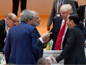 President Jokowi attends the G-20 Leaders Retreat in di Hamburg Messe, Hamburg, Germany, Saturday (8/7) local time. (Photo by: Public Relations Division/Edi)