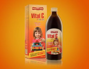 Etykiety i pudełka produktu Vital C