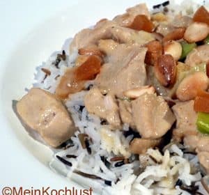 Hähnchenragout mit Mandeln