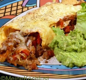 Tortillas mit Hackfleischfüllung