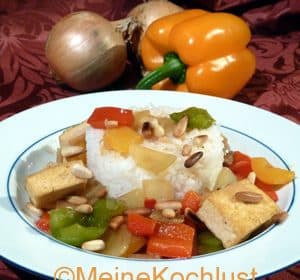 Tofu mit Paprika-Gemüse