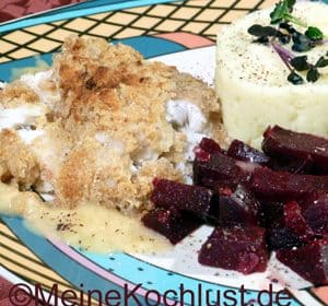 Fisch mit Lebkuchenkruste