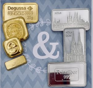 Gold verkaufen Schatztruhe hoher Goldpreis Ankauf - Bargeld sofort 3 Goldbarren verkaufen Köln
