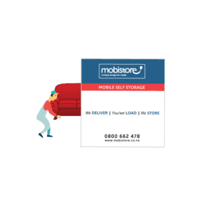 Mobile self storage unit delivery