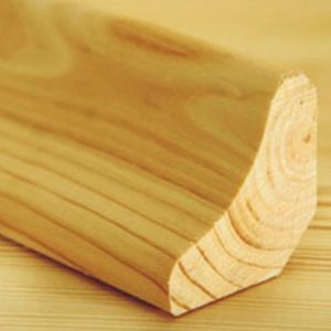 Потолочный плинтус (галтель) (<b>сосна</b>), 2с, длина 1,5-3,0 м, размеры 21х21 мм
